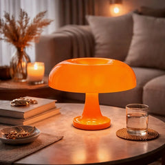 Modern Orange Mushroom Lamp