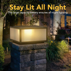 Outdoor Solar Powered Post Cap Lights