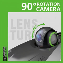 Remote-Controlled Surveillance Camera Car 720P WIFI Camera, Adjustable Camera Angle
