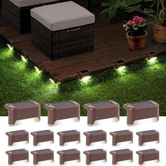 12 Pack Solar Deck Lights, For Stairs, Poolside, Outdoor Fence,Swimming Pool,Steps,Deck,Backyard