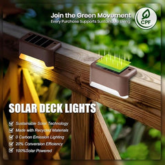 12 Pack Solar Deck Lights, For Stairs, Poolside, Outdoor Fence,Swimming Pool,Steps,Deck,Backyard