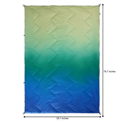 Quilted Water and Stain Resistant Fluffy Down Blanket for Camping, Hiking, Fishing