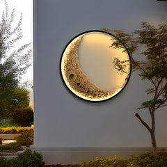 3D moon wall lamp for garden decor