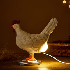 Chicken Laying Egg Shape Night Light Table Lamp
