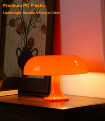 Modern Orange Mushroom Lamp