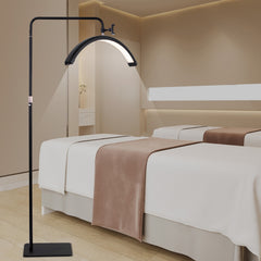Half Moon LED Floor Lamp for Tattoos, Estheticians, Office, Living Room, Working, and Reading
