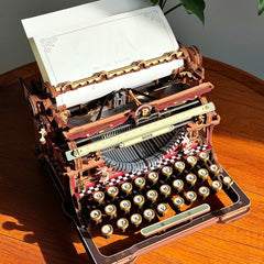 Mechanical Typewriter 3D Wooden Puzzle