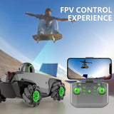 Remote-Controlled Surveillance Camera Car 720P WIFI Camera, Adjustable Camera Angle