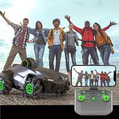 Remote-Controlled Surveillance Camera Car 720P WIFI Camera, Adjustable Camera Angle
