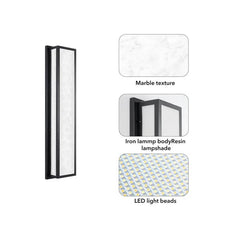 IP65 Waterproof Marble Front Porch Light Exterior Wall Sconce