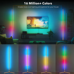 16 million colors RGBCW Corner Floor Lamp