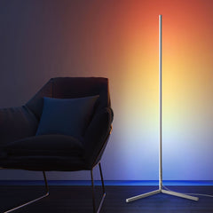 RGBCW minimalist Corner Floor Lamp -white
