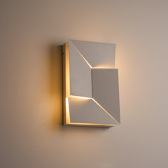 Jigsaw Modern LED Wall Light, Geometric Minimalist Sconce with Warm White Glow