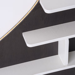 Piano Wall Shelf, Decorative Bookshelf with LED Light