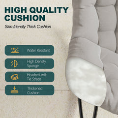 Outdoor Rocking Chair, Oversized Papasan Chair, Indoor Comfy Lounge Rocker