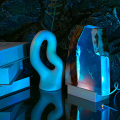 Resin Ocean Lamp, Diver resin wood lamp