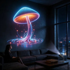 LED USB Mushroom Projection Light