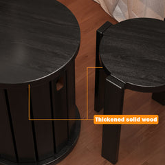 4-in-1 Solid Wood Stool Side Table