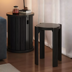 4-in-1 Solid Wood Stool Side Table