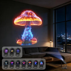 LED USB Mushroom Projection Light