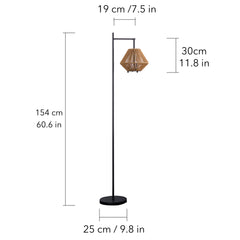 2-in-1 Portable Lantern & Floor Lamp for Indoors & Outdoors