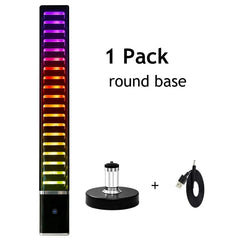 360° RGB Music Rhythm Light Bar – App-Controlled Sound Activated LED Ambient Lamp
