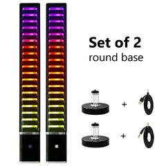 360° RGB Music Rhythm Light Bar – App-Controlled Sound Activated LED Ambient Lamp
