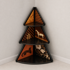 3-Tier Decorative Corner Shelf