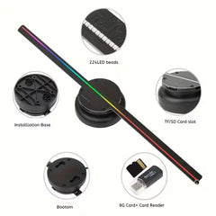 3D Hologram LED Fan With Frame