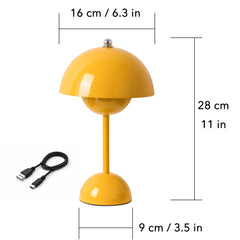 Modern Mushroom Table Lamp Rechargeable LED Light