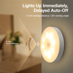 4/6pcs Magnetic Motion Sensor Night Lights, Dual Mode (Auto/Always-On) Under Cabinet Lighting