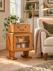 Robot Nightstand Storage Cabinet