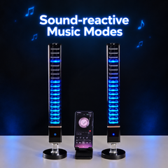 360° RGB Music Rhythm Light Bar – App-Controlled Sound Activated LED Ambient Lamp