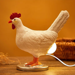 Chicken Laying Egg Shape Night Light Table Lamp