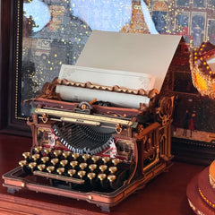 Mechanical Typewriter 3D Wooden Puzzle