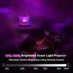 Northern Lights Ocean Wave Projector Crown Light