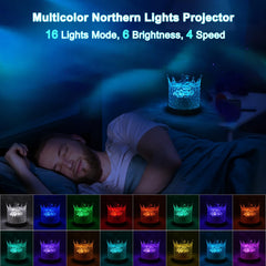 Northern Lights Ocean Wave Projector Crown Light