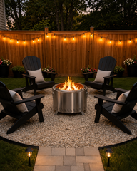 21β Stainless Steel Smokeless Fire Pit for Patio Camping with Carry Bag