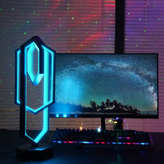 Polygon Table Lamp for game room setup