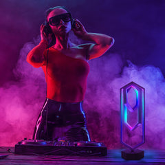 Polygon Table Lamp Music Rhythm Lights for party