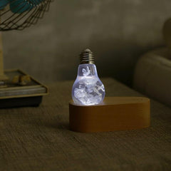 blue hydrangea lamp with LED Base
