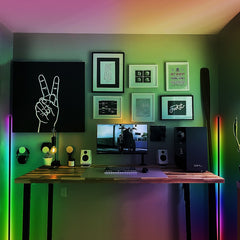 2-PACK RGB corner FLOOR lamp for game room