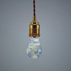 blue hydrangea ceiling lamp