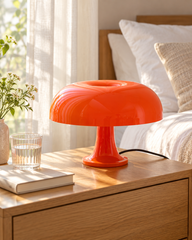 Modern Orange Mushroom Lamp