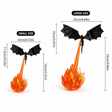 Dragon Book Nook Light – 3D Printed Fire-Breathing Flying Dragon Bookshelf Decor