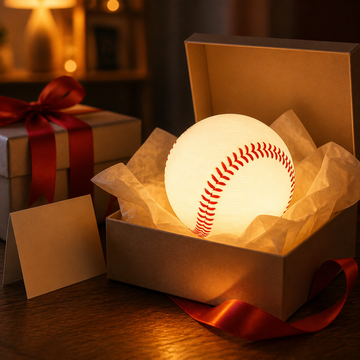 Baseball Night Light, Gift for Baseball Fans, Kids & Players