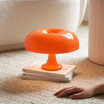 Modern Orange Mushroom Lamp