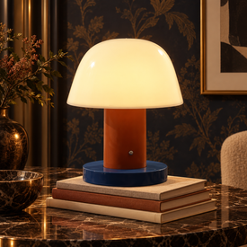 Rechargeable Mushroom Table Lamp, 3 Color Temperature