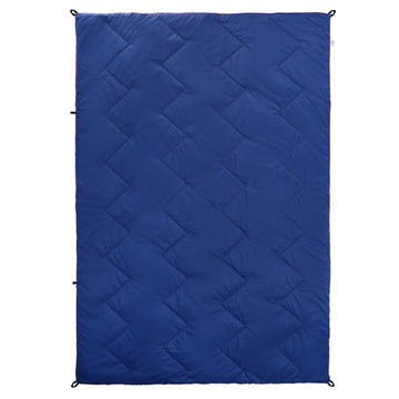 Quilted Water and Stain Resistant Fluffy Down Blanket for Camping, Hiking, Fishing