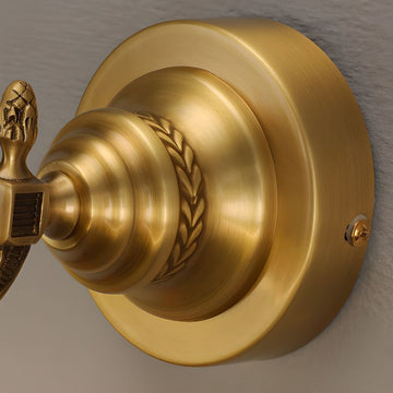 18" Vintage Brass Wall Light Sconces, 9W LED Wall lamp Retro Mirror Front lamp